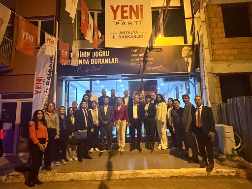 YENİ PARTİ ANTALYA İL BAŞKANLIĞI ÖN SEÇİMİ DEMOKRASİ ŞÖLENİYLE TAMAMLANDI:  GÖKHAN ÖLMEZ İL BAŞKAN ADAYI SEÇİLDİ
